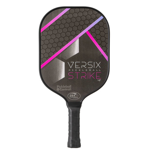 Versix Strike Pickleball Paddle, Universal Grip, Honeycomb Composite Core, Powerful Fiberglass Face, Lightweight – Pink