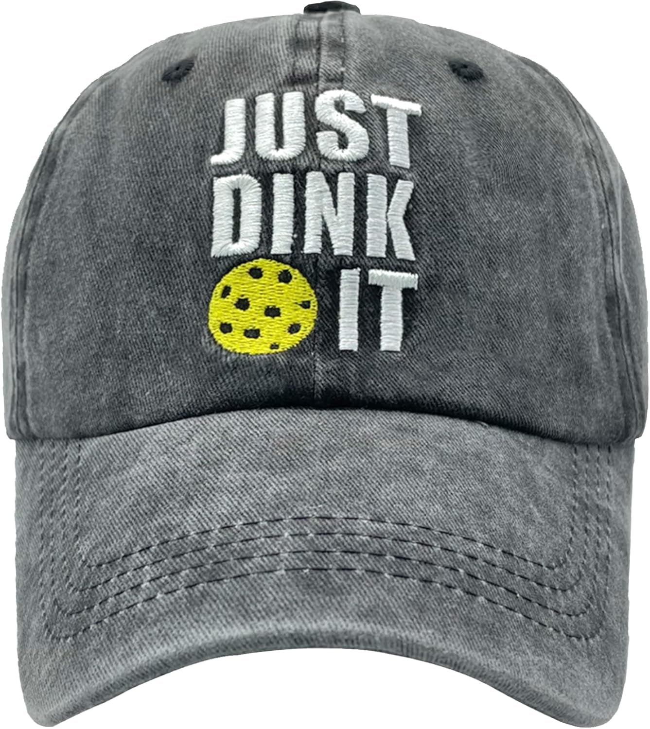 Super-Skin  Embroidered Pickleball Hat, Pickleball Gifts Accessories, Pickle Ball Hats, Baseball Cap for Men and Women Black-L8