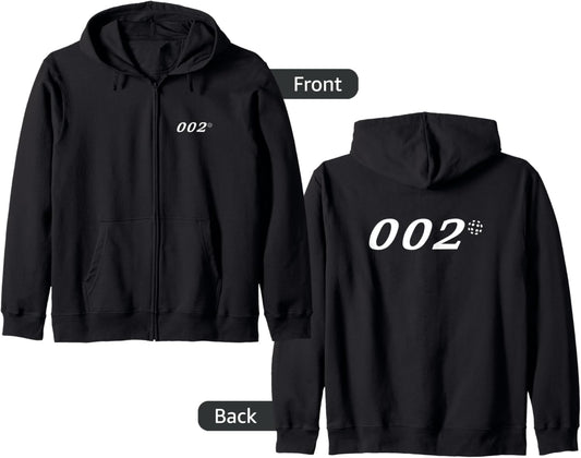 Pickleball Zero Zero Two 002 Pickle Ball Zip Hoodie