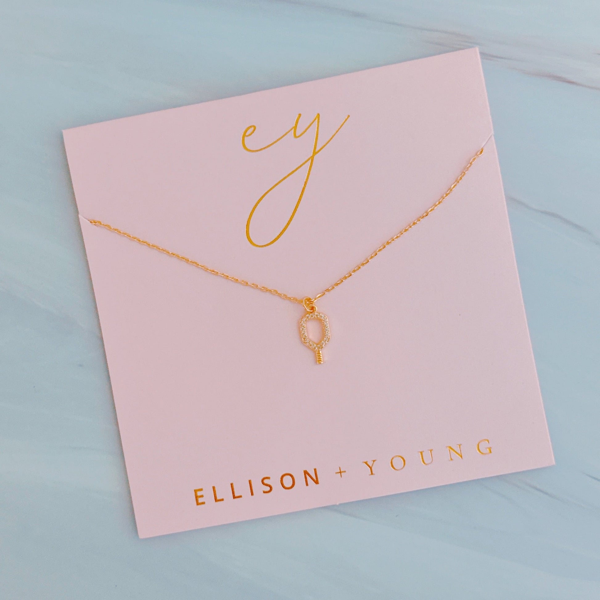 Club Pickleball Dainty Necklace